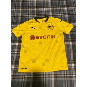 Puma Borussia Dortmund BVB 2021-22 Home Jersey Kids Large L Yellow Soccer Shirt